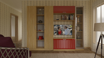 Стенка для гостиной "Глянец 3Д-16"