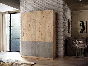 Шкаф купе 2-х дверный "Нова Континент-8"