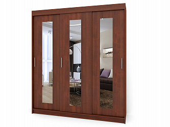 Шкаф купе 3-х дверный "Миллениум-10" с зеркалами