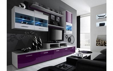 Модульная стенка для гостиной "Глянец-36"