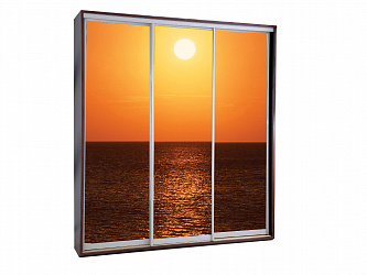 Шкаф-купе 3-х дверный "Титан Ф" с фотопечатью