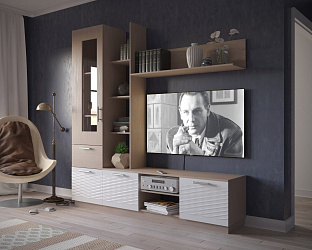 Стенка для гостиной "Глянец 3Д-1"