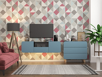 Модульная стенка для гостиной "Модерн Сканди-4"