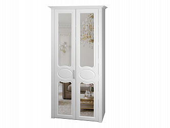 Шкаф 2-х дверный "Дегар Люкс" складные фасады с зеркалом