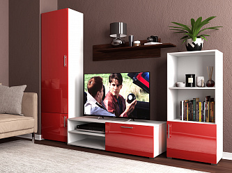 Модульная стенка для гостиной "Некст эко-6"