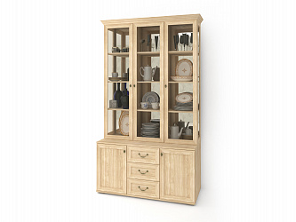 Шкаф распашной 3-х дверный "Витраж-7"