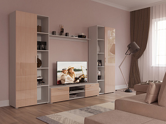 Модульная стенка для гостиной "Некст эко-16"