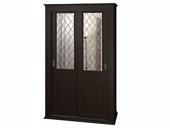 Шкаф купе 2-х дверный "Греция", глухие фасады + зеркало гравировка