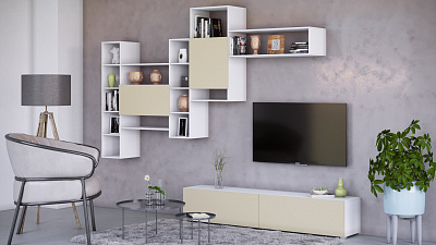 Модульная стенка для гостиной "Марта-8"