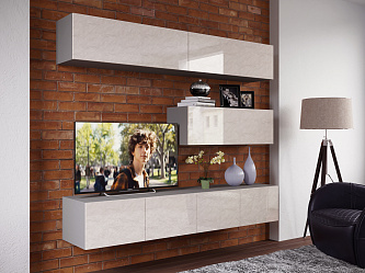 Модульная стенка для гостиной "Некст эко-22"