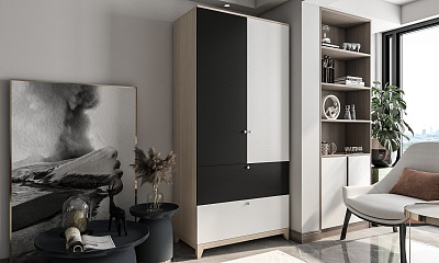 Шкаф распашной "Хелен-27" ЛДСП