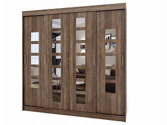 Шкаф купе 4-х дверный "Миллениум-3" с зеркалами