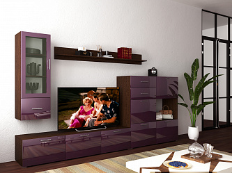 Модульная стенка для гостиной "Некст эко-8"