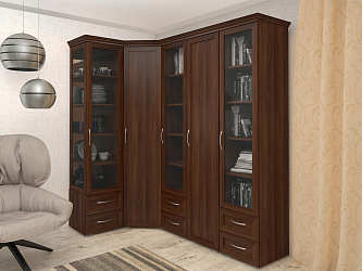 Модульная стенка для гостиной "Витраж-26"