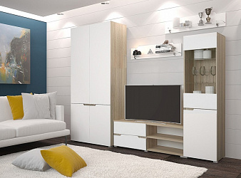 Модульная стенка "Анталия-1 с 2-х дверным шкафом"