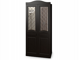 Шкаф 2-х дверный "Венеция-2" глухие фасады + зеркало гравировка