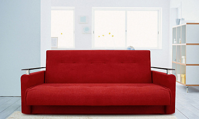 Диван книжка "Милан Люкс" красный