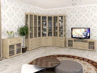 Модульная стенка для гостиной "Витраж-10"