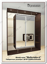 Шкаф купе "Мебелайн-6"
